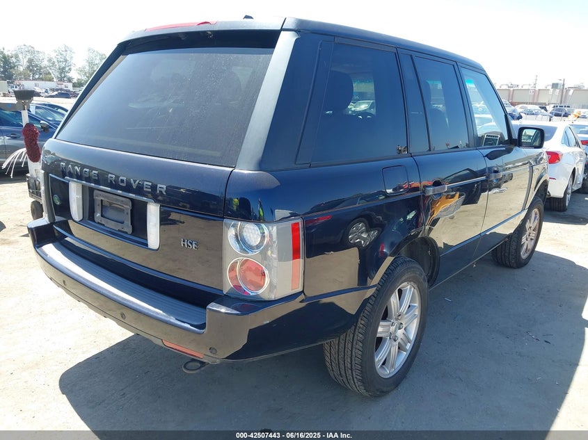 2008 LAND ROVER RANGE ROVER VIN: SALMF15418A284352