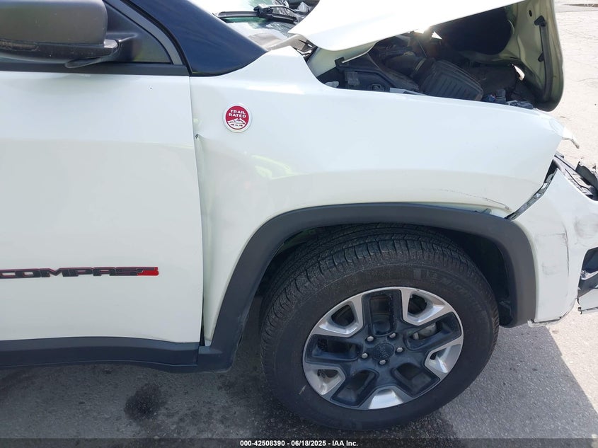 2018 Jeep Compass 2.4 Trailhawk 4x4 White Lot 111042508390 Vin 3C4NJDDB1JT404029