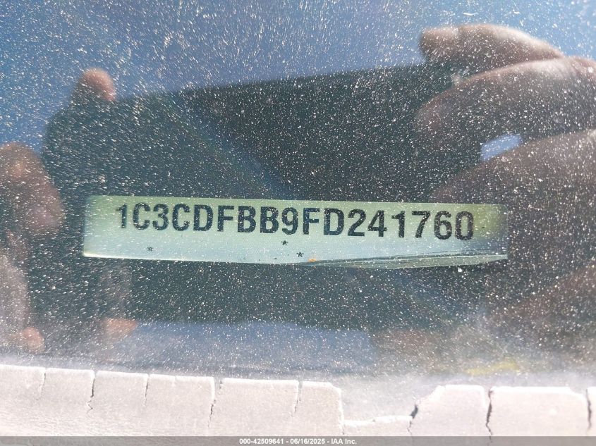 2015 Dodge Dart Sxt VIN: 1C3CDFBB9FD241760 Lot: 42509641