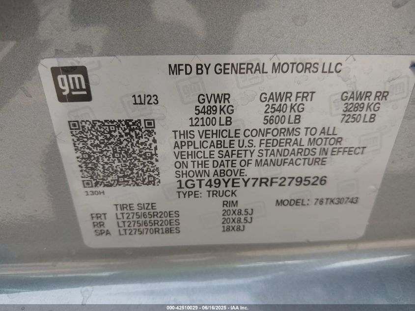 2024 GMC Sierra 3500hd - 1GT49YEY7RF279526