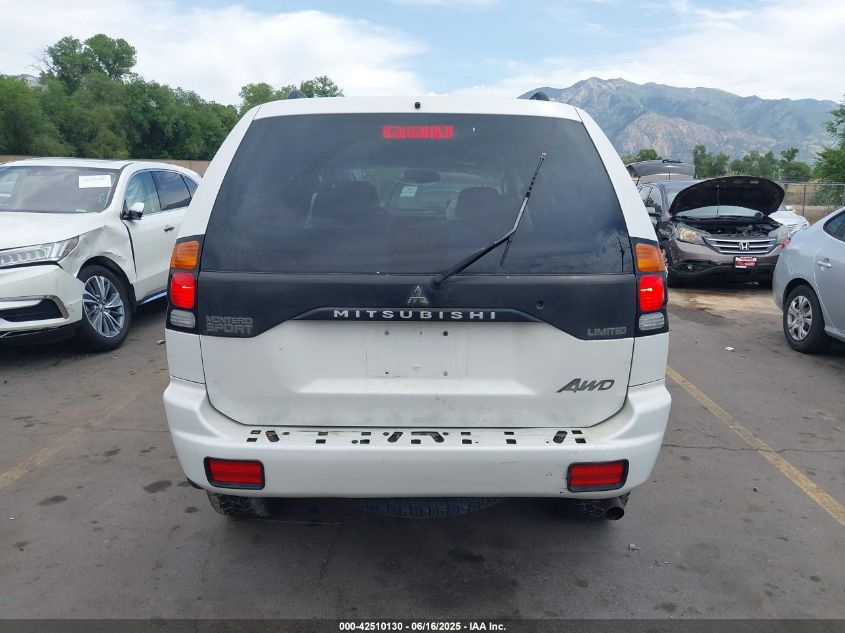 2002 Mitsubishi Montero Sport Ltd VIN: JA4MT41R12J059465 Lot: 42510130