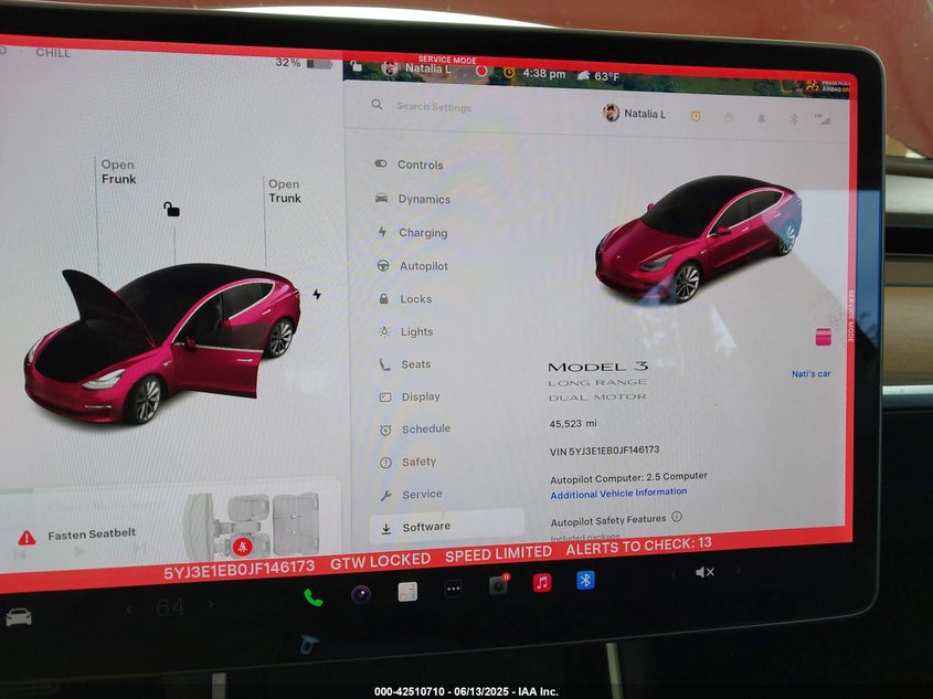 2018 TESLA MODEL 3 VIN: 5YJ3E1EB0JF146173