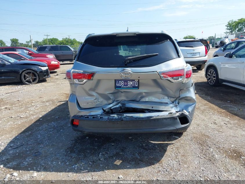 2015 Toyota Highlander Limited/Ltd Platinum VIN: 5TDYKRFH1FS085632 Lot: 42512001