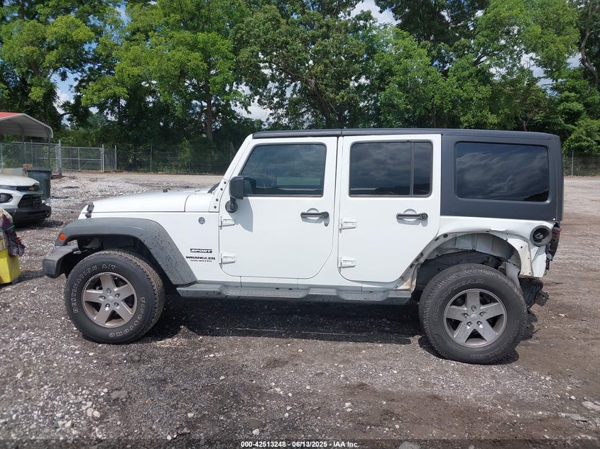 2014 Jeep Wrangler Unlimited Sport VIN: 1C4BJWDG6EL319604 Lot: 42513248