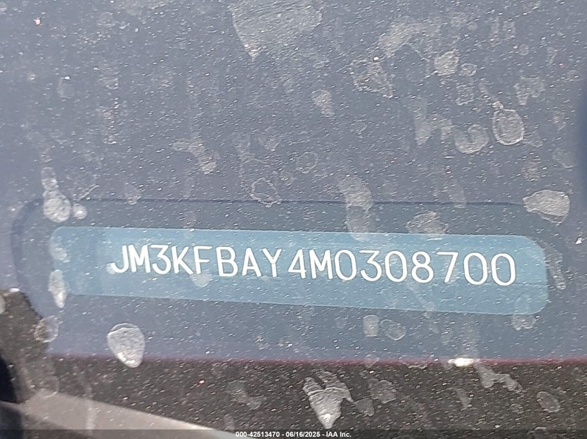 VIN JM3KFBAY4M0308700 2021 MAZDA CX-5 GRAND TOURING RESERVE