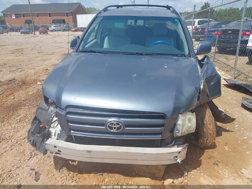 2007 Toyota Highlander VIN: JTEGD21A570165683 Lot: 42513586