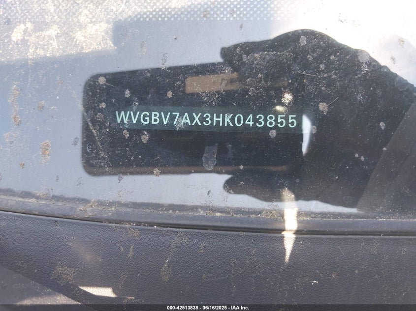 2017 VOLKSWAGEN TIGUAN 2.0T/2.0T S - WVGBV7AX3HK043855