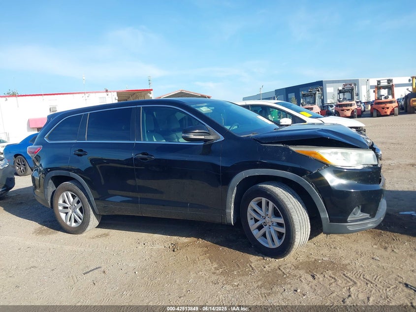 2015 TOYOTA HIGHLANDER LE - 5TDZARFH2FS016938