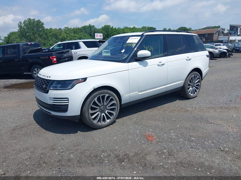 Vin: salgr2su8la589502, lot: 43006878, land rover range rover 20202