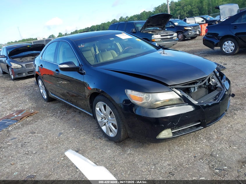 2009 Acura Rl 3.7 black sedan gasoline JH4KB26689C001644 photo #1