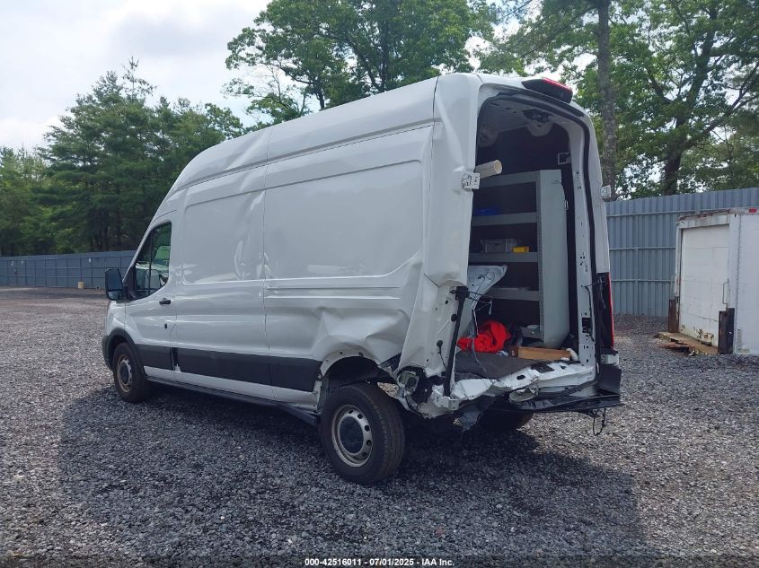 2024 Ford Transit-250 white van gasoline 1FTBR1X84RKA18048 photo #4