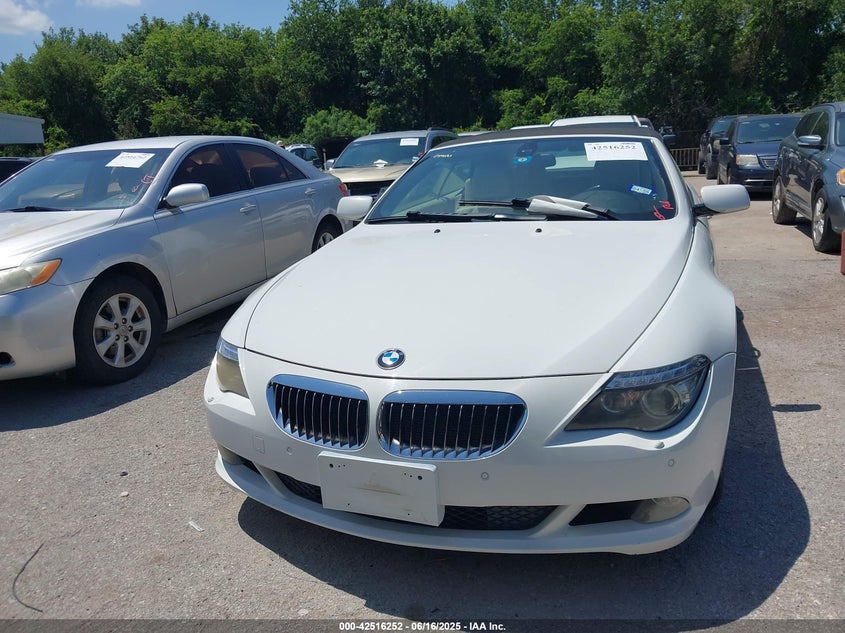 2008 BMW 650I VIN: WBAEB53538CX62878 Lot: 42516252