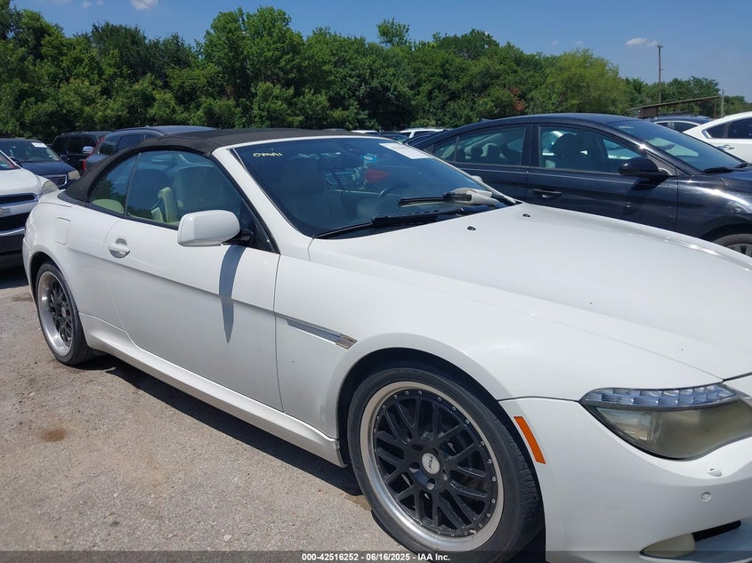 2008 BMW 650I VIN: WBAEB53538CX62878 Lot: 42516252
