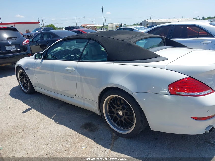 2008 BMW 650I VIN: WBAEB53538CX62878 Lot: 42516252