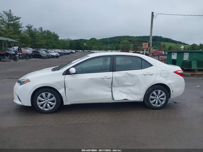 2016 TOYOTA COROLLA VIN: 2T1BURHE2GC739663