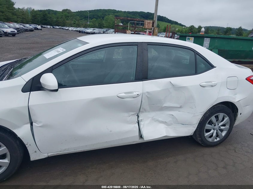 2016 TOYOTA COROLLA VIN: 2T1BURHE2GC739663
