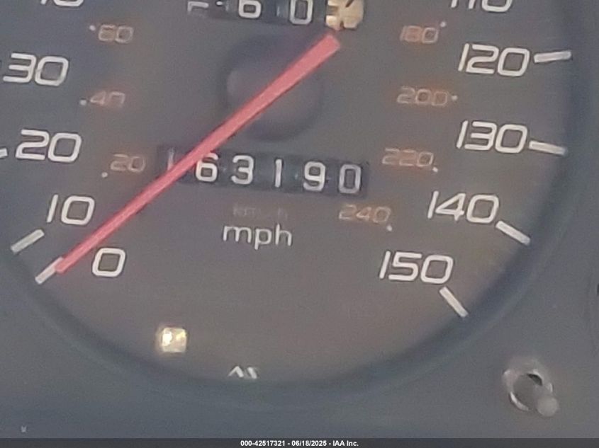 1998 Honda Prelude Type Sh VIN: JHMBB6151WC015242 Lot: 42517321