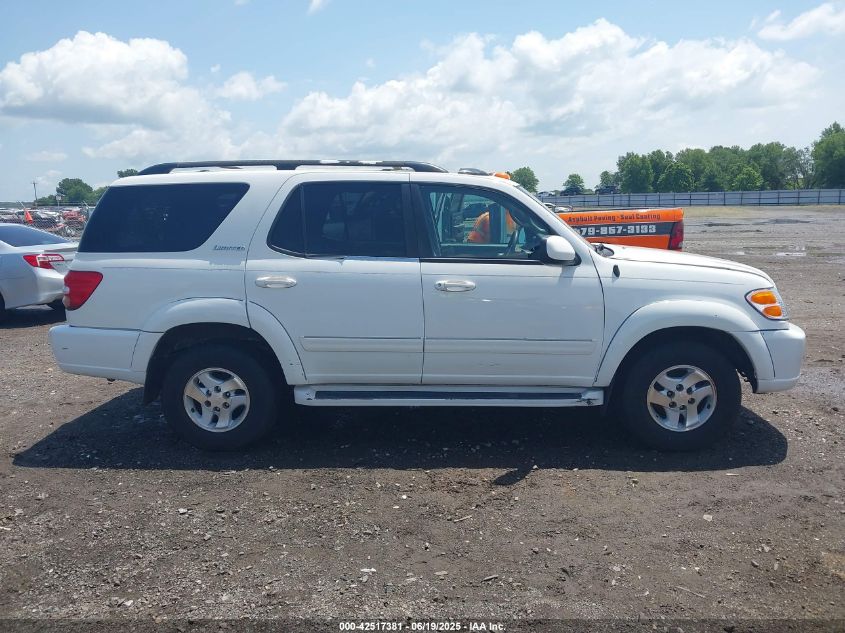 2001 Toyota Sequoia Limited V8 VIN: 5TDZT38A81S032609 Lot: 42517381