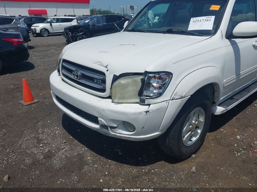 2001 Toyota Sequoia Limited V8 VIN: 5TDZT38A81S032609 Lot: 42517381