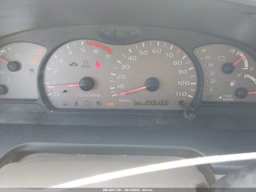 2001 Toyota Sequoia Limited V8 VIN: 5TDZT38A81S032609 Lot: 42517381