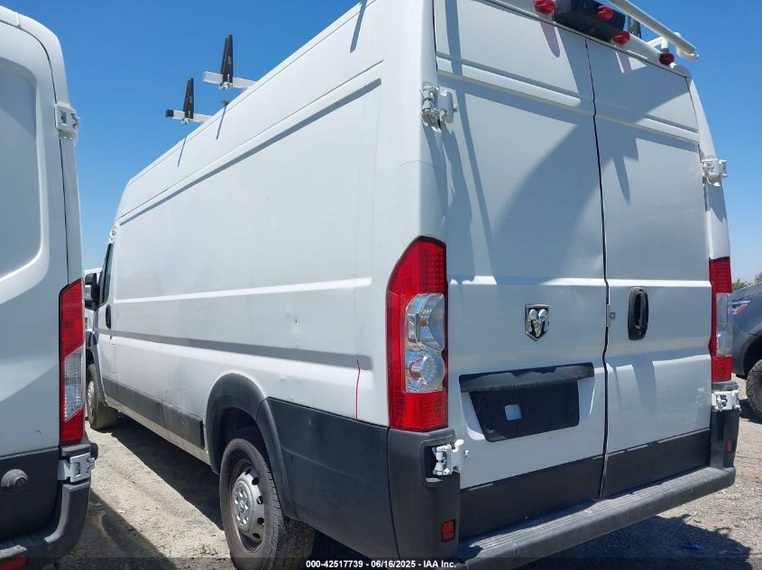 2021 Ram Promaster 3500 Cargo Van High Roof 159 Wb Ext VIN: 3C6MRVJG1ME532751 Lot: 42517739