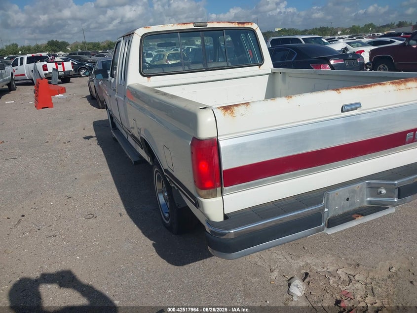 1990 Ford F150 white pickup gasoline 1FTEX15H6LKB23543 photo #4