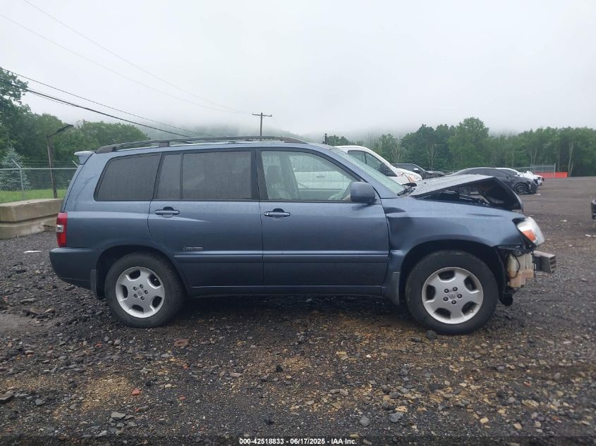 2007 Toyota Highlander Limited V6 VIN: JTEDP21A970147570 Lot: 42518833