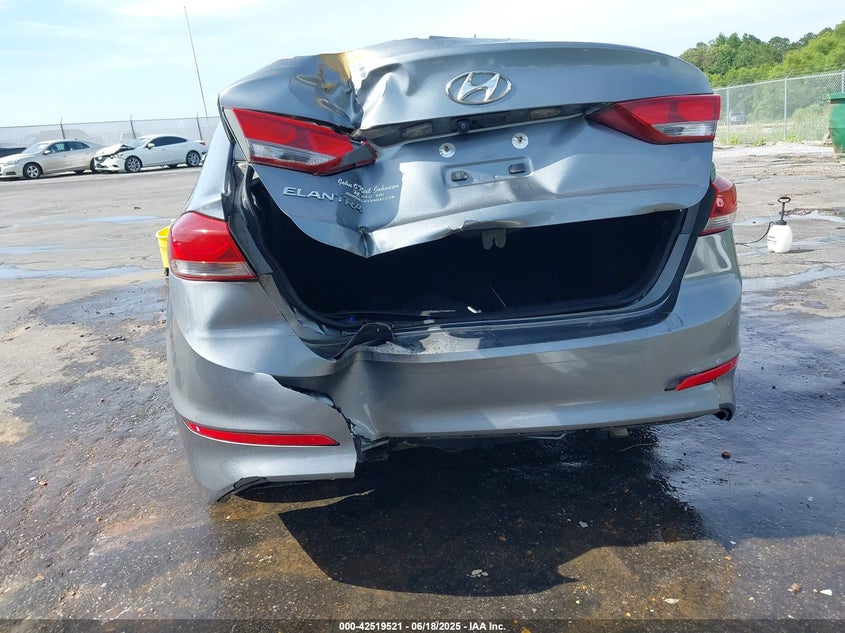 2018 HYUNDAI ELANTRA VIN: KMHD84LF3JU609719