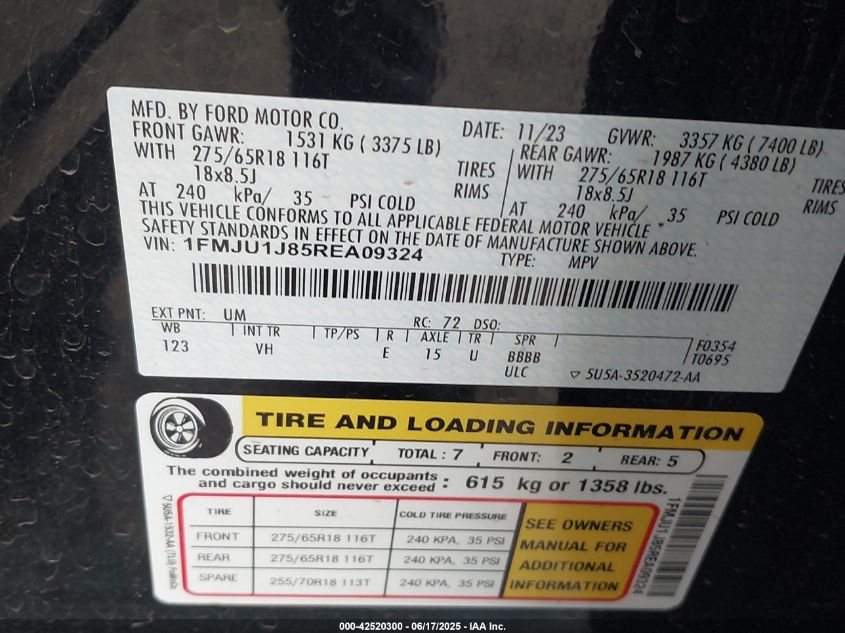 2024 Ford Expedition - 1FMJU1J85REA09324