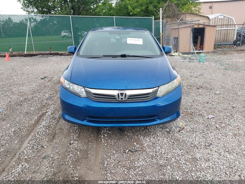 2012 HONDA CIVIC VIN: 2HGFB2F51CH506134