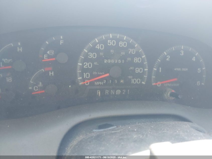 1998 Ford F-150 Lariat/Xl/Xlt VIN: 1FTRX17L7WKB40150 Lot: 42521171