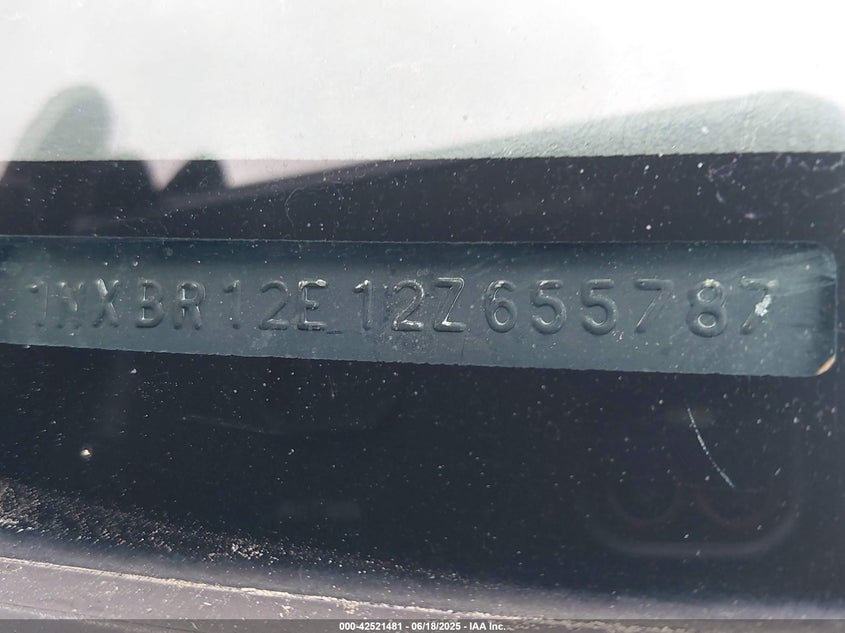 2002 Toyota Corolla Ce VIN: 1NXBR12E12Z655787 Lot: 42521481