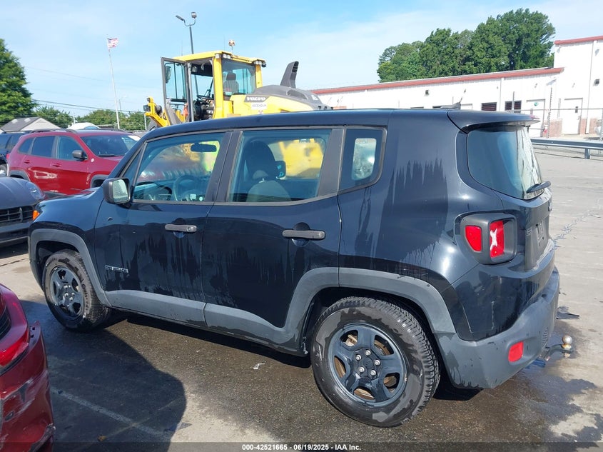 VIN ZACCJAAB0HPF43970 2017 JEEP RENEGADE SPORT FWD