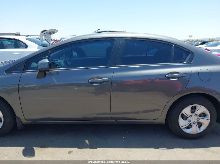 2013 Honda Civic Lx VIN: 2HGFB2F56DH581543 Lot: 42522360