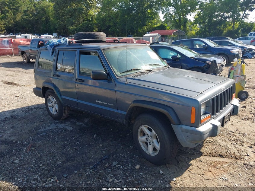2001 Jeep Cherokee Sport blue other gasoline 1J4FF48S31L546050 photo #1