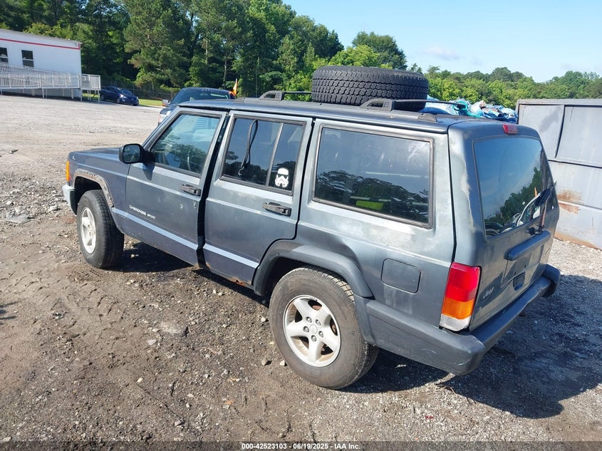 2001 Jeep Cherokee Sport blue other gasoline 1J4FF48S31L546050 photo #4