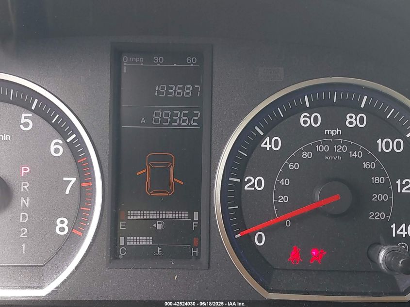 2008 Honda Cr-V Lx VIN: JHLRE48398C055848 Lot: 42524030