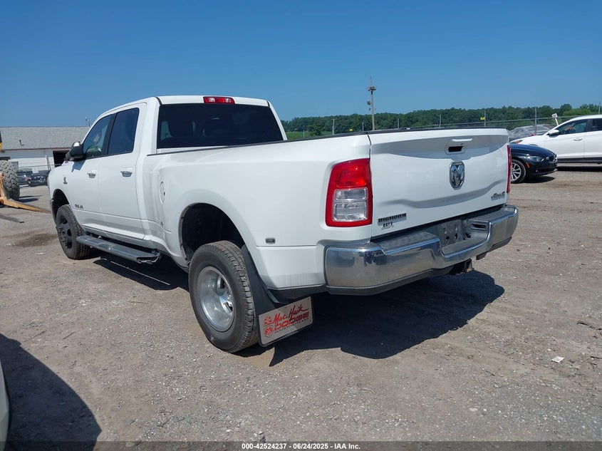 2020 Ram 3500 Big Horn 4X4 8' Box white truck diesel 3C63RRHL0LG117171 photo #4