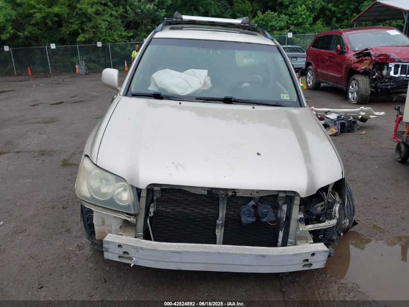 2003 Toyota Highlander V6 VIN: JTEHF21AX30099687 Lot: 42524892