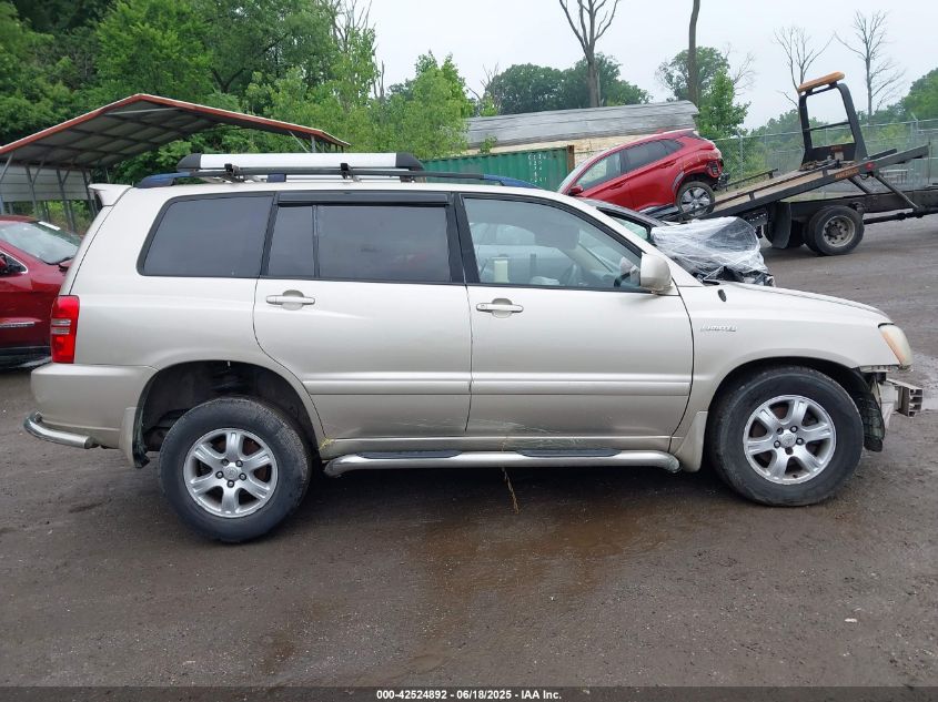 2003 Toyota Highlander V6 VIN: JTEHF21AX30099687 Lot: 42524892