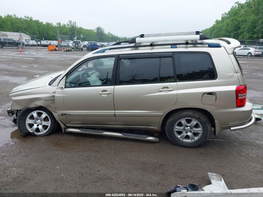 2003 Toyota Highlander V6 VIN: JTEHF21AX30099687 Lot: 42524892