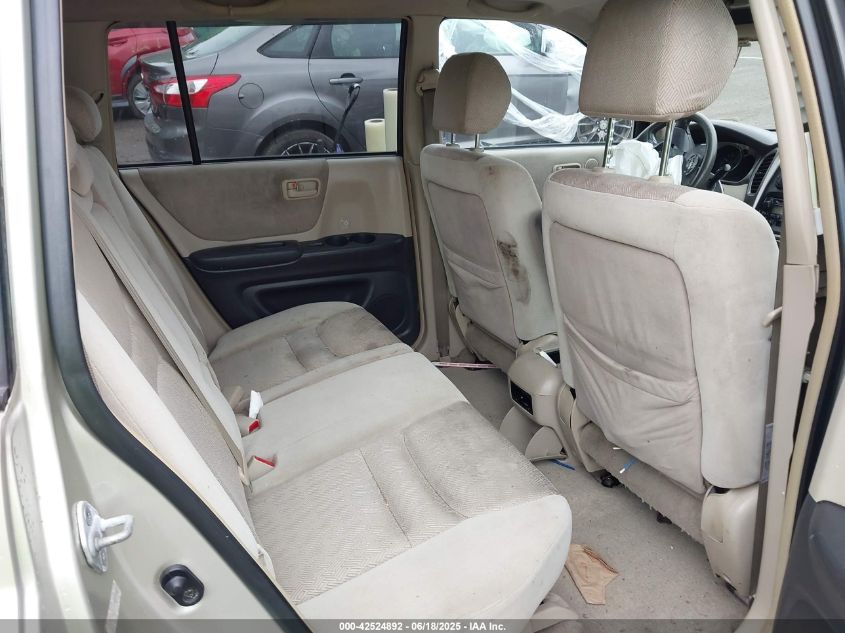 2003 Toyota Highlander V6 VIN: JTEHF21AX30099687 Lot: 42524892