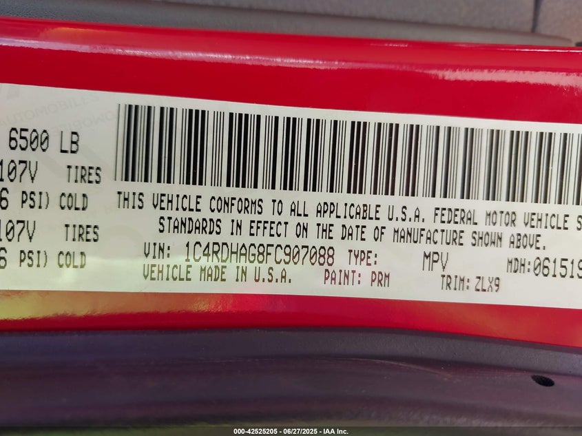 2015 DODGE DURANGO SXT - 1C4RDHAG8FC907088