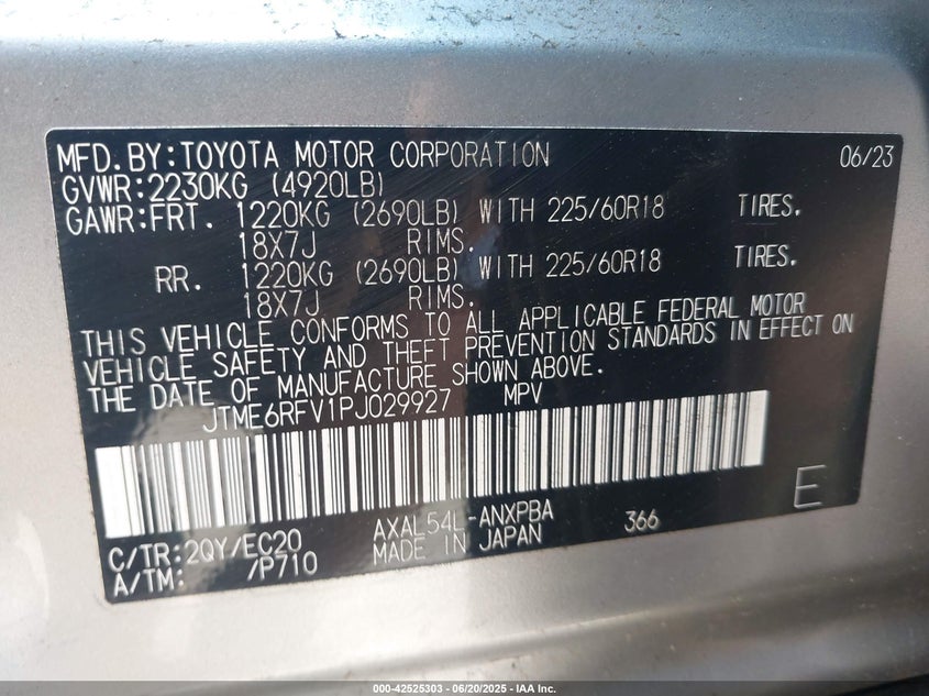2023 TOYOTA RAV4 XSE HYBRID - JTME6RFV1PJ029927