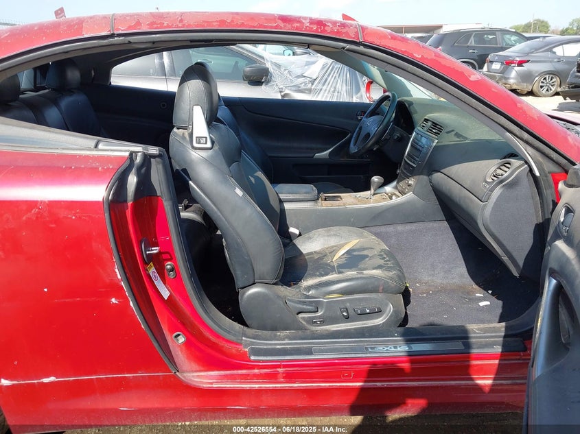 2010 LEXUS IS VIN: JTHFF2C29A2512412