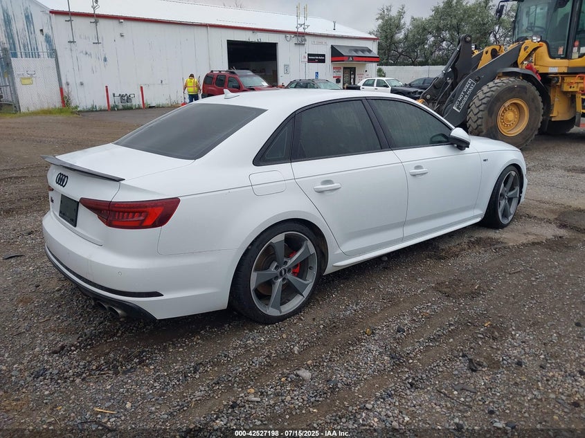 Vin: waub4af44ja136394, lot: 43020006, audi s4 3.0t premium plus 20184