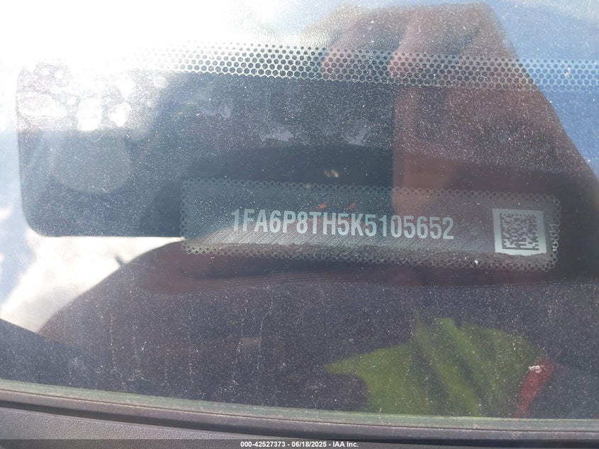 2019 FORD MUSTANG ECOBOOST - 1FA6P8TH5K5105652