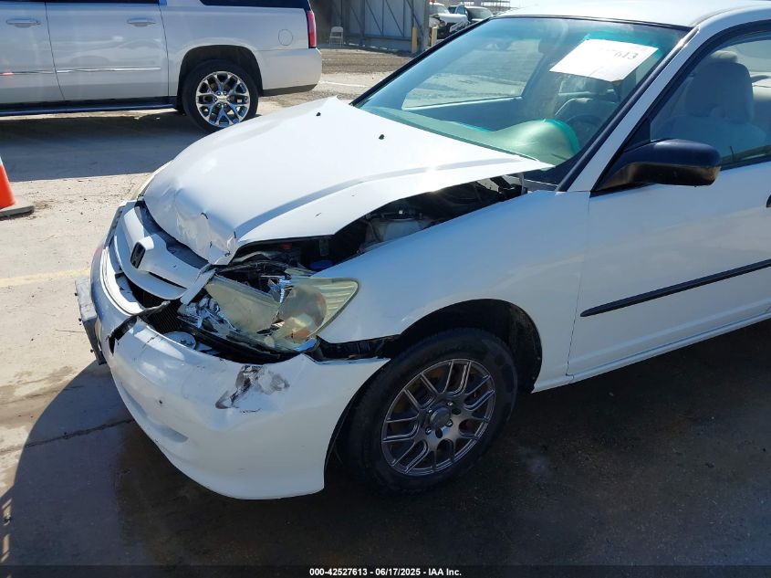 2005 Honda Civic Vp VIN: 2HGES163658559693 Lot: 42527613