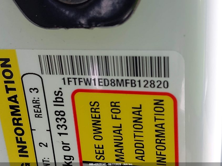 2021 Ford F-150 - 1FTFW1ED8MFB12820