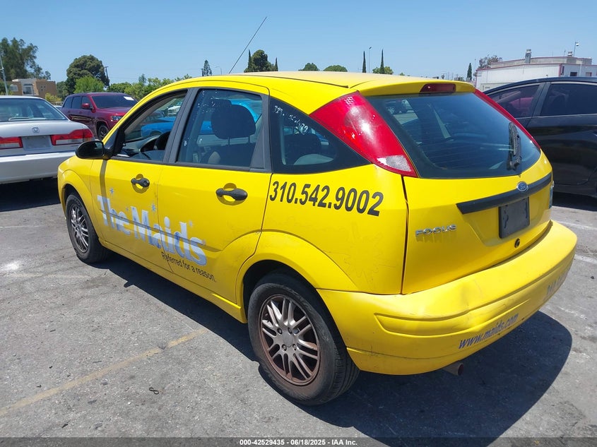2006 Ford Focus Zx5 yellow hatchback gasoline 1FAFP37N36W185388 photo #4